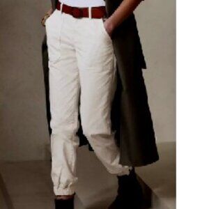 BNWT BANANA REPUBLIC slim utility pants (00 petite) in off white / light beige